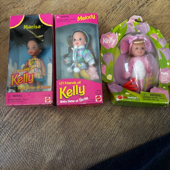 Lot 10 Barbie doll sister Kelly dolls MIB Li'l Friends Flintstones Kelly Club - Picture 2 of 8
